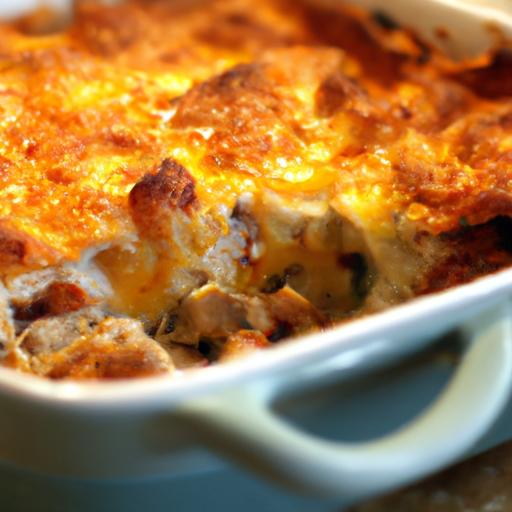 Hearty Sausage ⁣Egg and cheese Bake:⁤ A Breakfast Delight