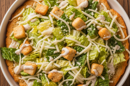 Chicken Crust Caesar Salad Pizza: A Flavorful Revolution