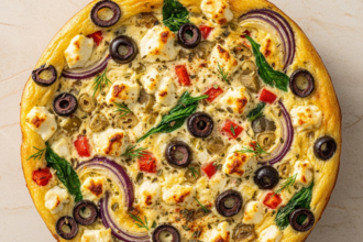 Mediterranean Feta & Olive Egg Casserole: Flavorful Brunch Delight