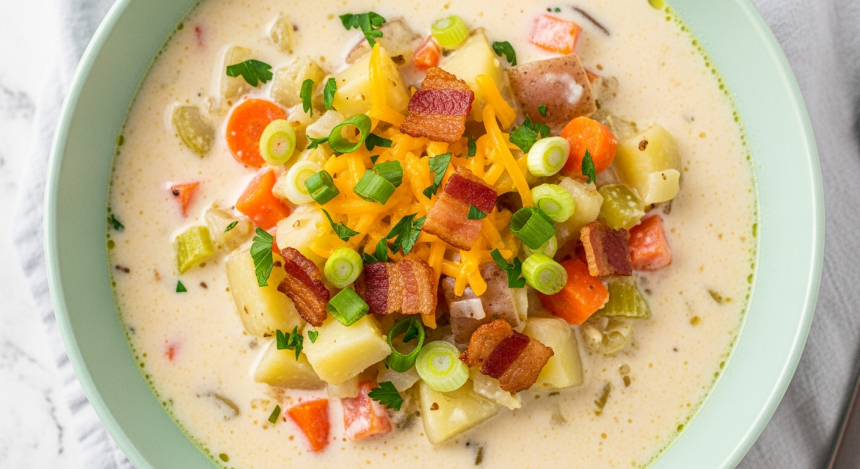 Classic Comfort: Timeless Old-Fashioned Potato Soup Recipe