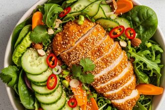 Crunchy Sesame Seed Chicken Salad: A Flavorful Delight