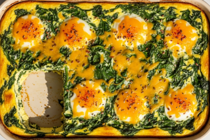 Spinach and Egg Casserole: A Nutritious Morning Delight