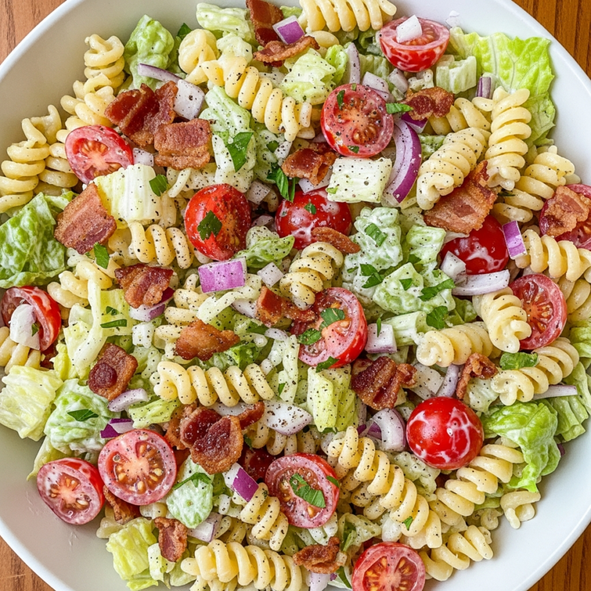 Crisp & Creamy BLT Pasta Salad Recipe: A Perfect Summer Dish