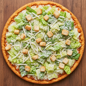 Chicken Crust Caesar Salad Pizza: A Flavorful Revolution