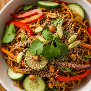 A Flavorful Twist: Crafting Japanese Teriyaki Noodle Salad