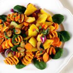 Bright & Nutty: Sweet Potato Pasta Salad with Maple Dressing