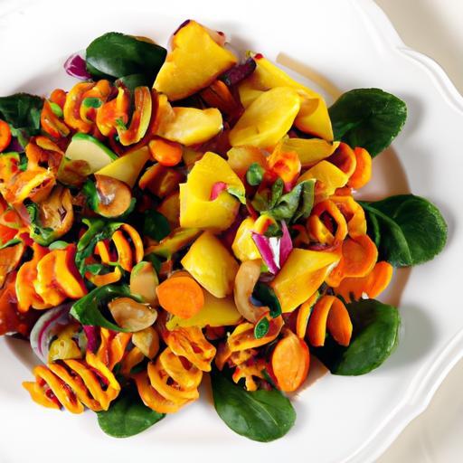 Bright & Nutty: Sweet Potato Pasta Salad with Maple Dressing