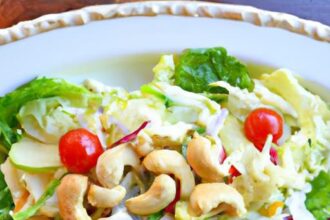 Crunchy Cashew & Cabbage Chicken Salad: A Fresh Delight