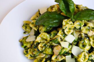 Fresh & Flavorful Almond Flour Pasta Salad with Zesty Pesto