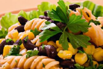 Vibrant Black Bean Pasta Salad with Corn & Fresh Cilantro