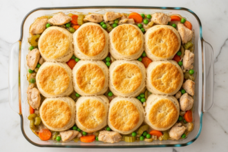 Cozy Up: Ultimate Chicken Pot Pie Casserole with Biscuits
