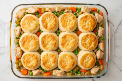 Cozy Up: Ultimate Chicken Pot Pie Casserole with Biscuits
