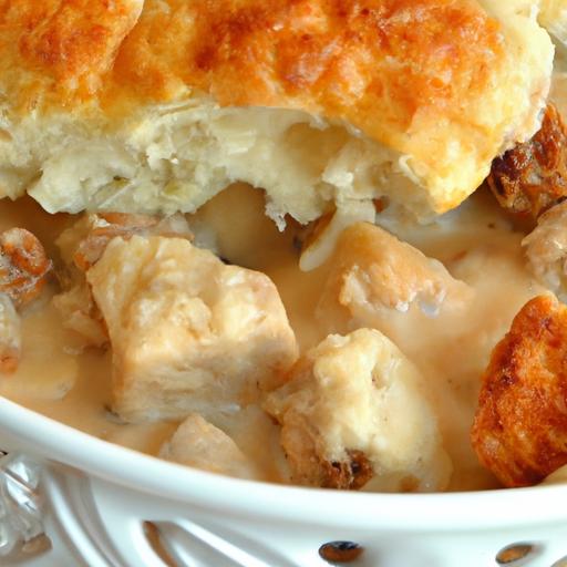 Hearty ​Sausage⁤ Biscuit​ & Gravy Casserole‌ Recipe ⁢Delight