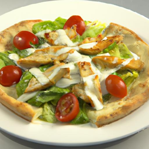 Chicken Crust caesar Salad pizza: A Bold Twist on Classics