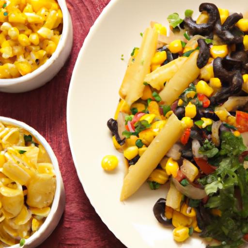 Vibrant Black Bean Pasta Salad with Corn​ & Fresh Cilantro