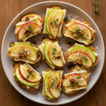 Crisp & Creamy: The Art of Apple and Brie Crostini Delight