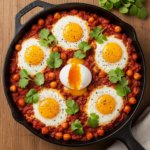 Savory Indian Spiced Chickpea & Egg Bake Delight