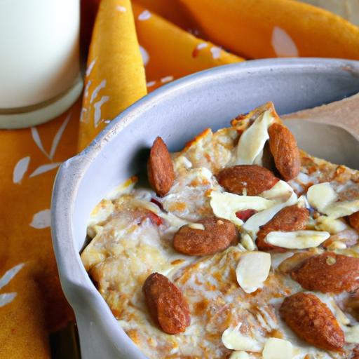 Hearty Almond Milk & Oatmeal Casserole: A Breakfast Boost