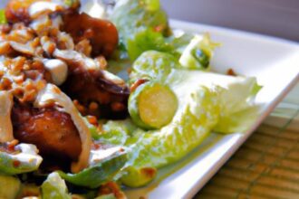 Crispy Skillet Chicken & Brussels Sprout Salad Delight