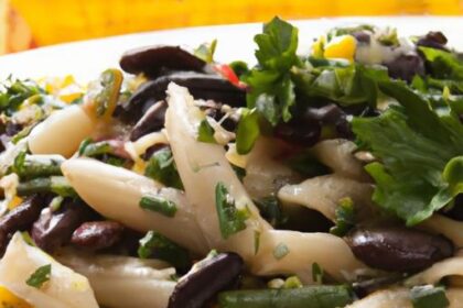 Bright & Bold: Black Bean Pasta Salad with Corn & Cilantro