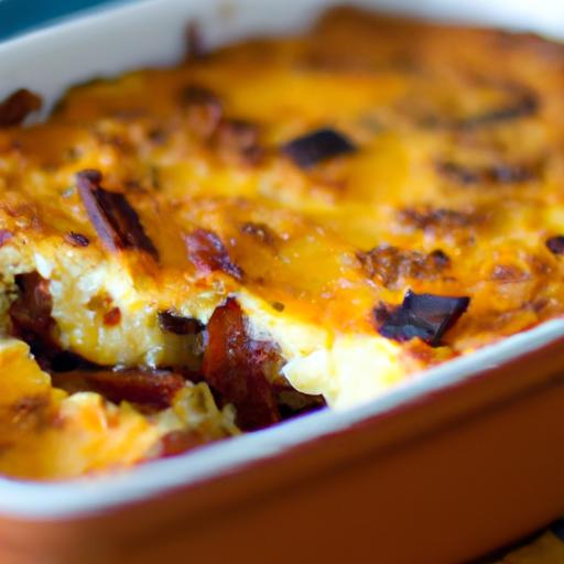 Ultimate Cheesy Bacon & Egg Casserole: Breakfast Bliss!