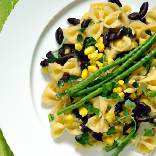 Bright & Bold: Black Bean Pasta Salad with Corn & Cilantro