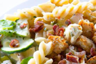 Creamy Chicken Bacon Ranch Pasta Salad: A Flavorful Twist