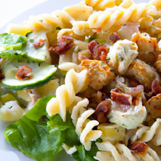 Creamy Chicken Bacon Ranch Pasta Salad: A Flavorful Twist