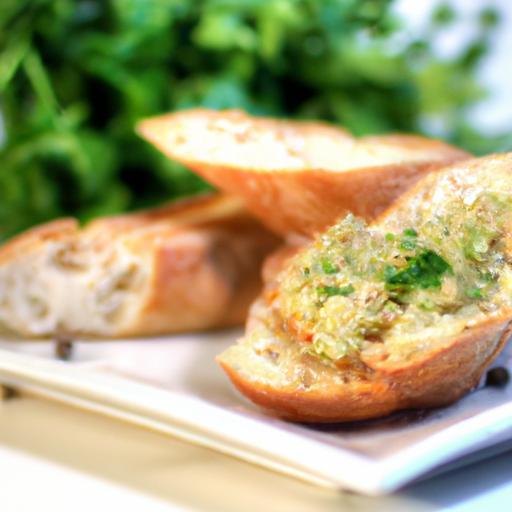 Rustic Baguette Meets Zesty Olive Tapenade Delight