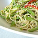 Refreshing Edamame Noodle Salad with Zesty Sesame Dressing