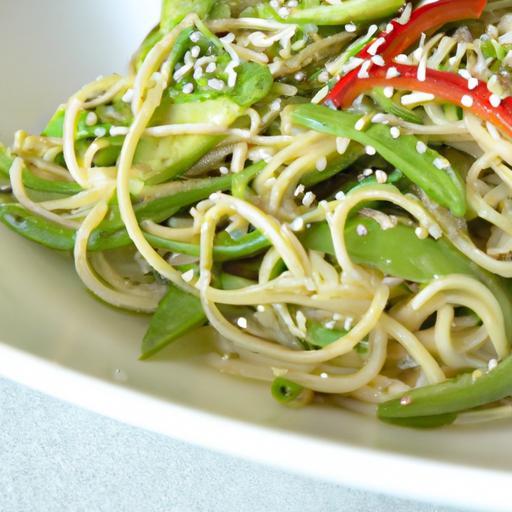 Refreshing Edamame Noodle Salad with Zesty Sesame Dressing