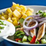 Spicy Warm Buffalo Chicken & Blue Cheese Salad Delight