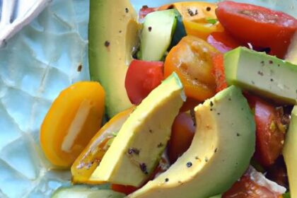 Fresh & Flavorful: Peach Avocado Tomato Cucumber Salad Recipe