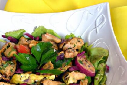 A Flavorful Twist: Middle Eastern Shawarma Chicken Salad