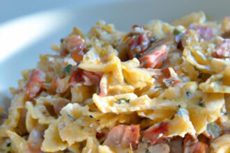 Crunchy Chicken Bacon Ranch Pasta Salad Recipe Delight