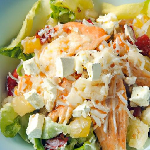 Spicy Warm Buffalo Chicken & Blue Cheese Salad Delight
