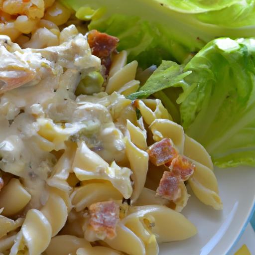 Crunchy Chicken Bacon Ranch Pasta Salad Recipe Delight