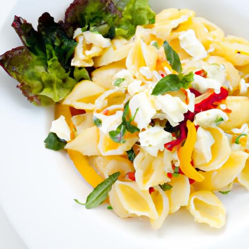 Fresh and Flavorful: Pasta Salad with Creamy Feta Cheese
