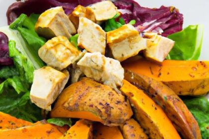 Hearty Roasted Sweet Potato & Chicken Salad Recipe Delight