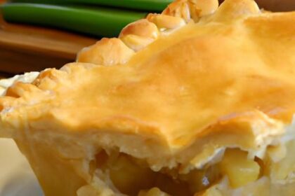 Hearty Chicken Pot Pie Casserole Topped with Golden Biscuits