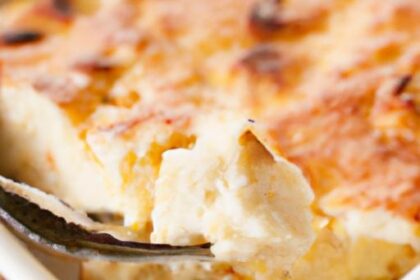 Wholesome Egg Casserole with Creamy Cottage Cheese Twist