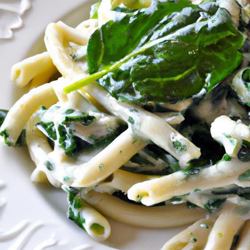 Creamy Spinach Pasta Delight: A Simple Gourmet Recipe