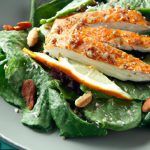 Nourish Your Day: Warm Spinach & Grilled Chicken Salad Delight