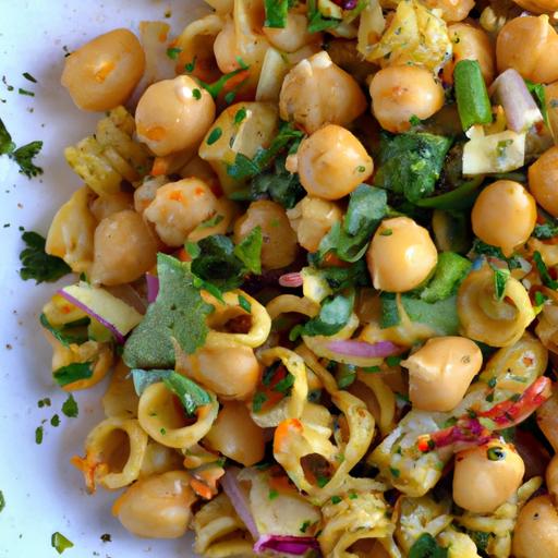 Brighten Your Bowl: Chickpea Pasta Salad with Lemon Tahini