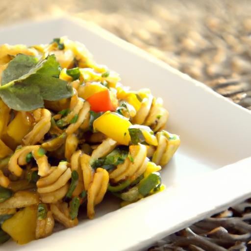 Wholesome Sweet Potato Pasta Salad with Zesty Maple Dressing