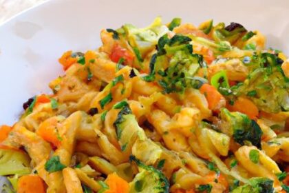 Wholesome Sweet Potato Pasta Salad with Zesty Maple Dressing