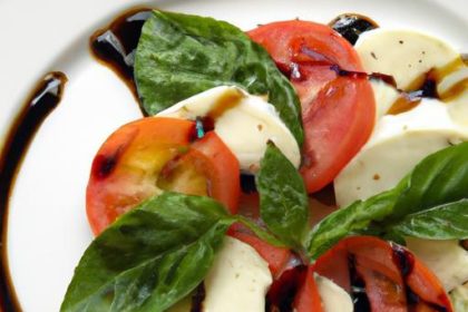 Fresh Caprese Salad Perfected with Sweet Balsamic Drizzle