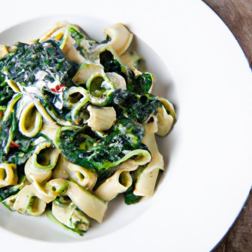 Velvety Cream and Spinach Pasta: A Lush Green Delight