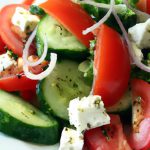 Fresh Twist: Tomato, Cucumber & Feta Salad Delight