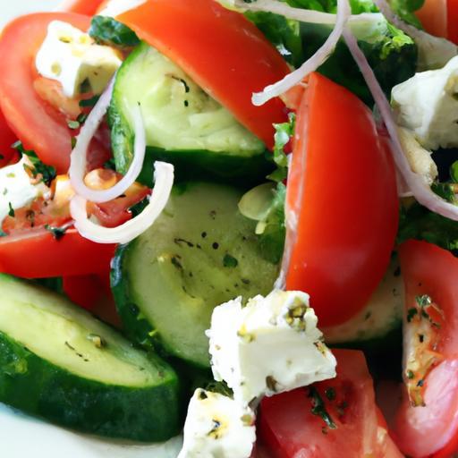 Fresh Twist: Tomato, Cucumber & Feta Salad Delight